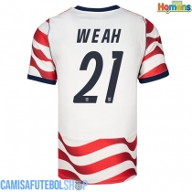 Camisa de time de futebol Estados Unidos Timothy Weah #21 Replicas 1º Equipamento Mundo 2026 Manga Curta